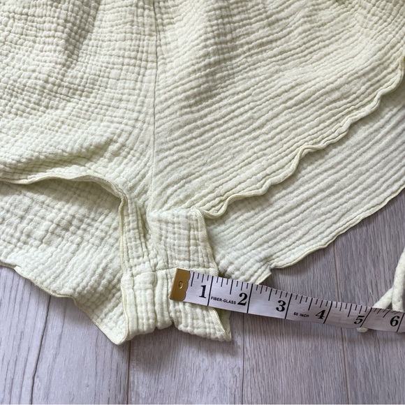 Eberjey Cotton Gauze Side Scrunch Short Shorts Green (medium) sleep lounge pjs - Picture 7 of 7